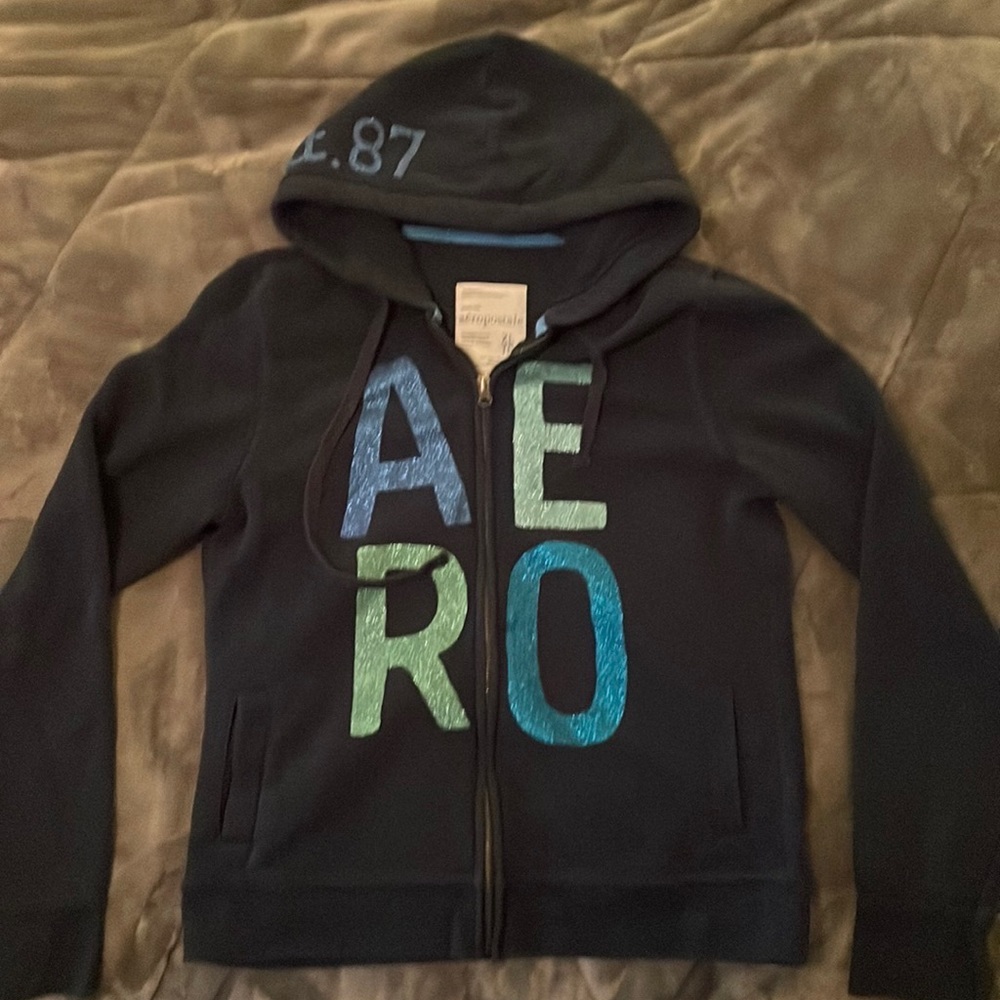Aeropostale Hooded Full Zip Sweatshirt